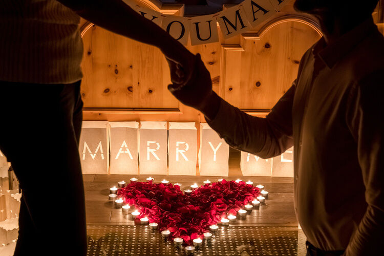 Heiratsantrag im Bergdorf Hüttenhof